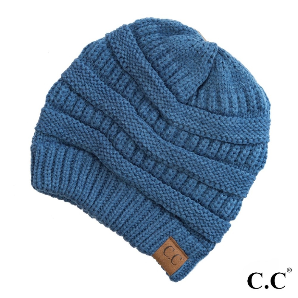 CC Winter Beanie Original Authentic Hat Dark Denim